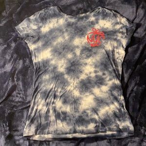 Aeropostale blue and white tie-dye t-shirt